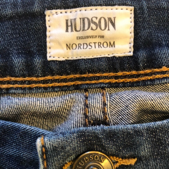 Hudson Dark Wash Straight Leg Jeans - Picture 3 of 9
